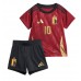 Belgien Romelu Lukaku #10 Hjemmebanesæt Børn EM 2024 Kort ærmer (+ korte bukser)